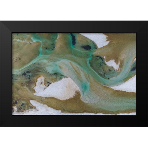 SoAa river Black Modern Wood Framed Art Print by Kozuh, Primoz