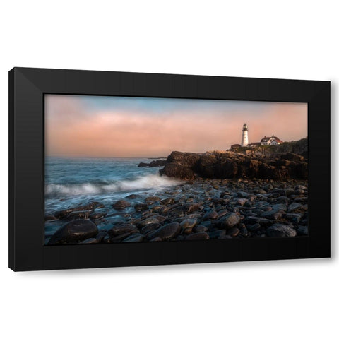 A Moody Day Black Modern Wood Framed Art Print by Wei, Rong