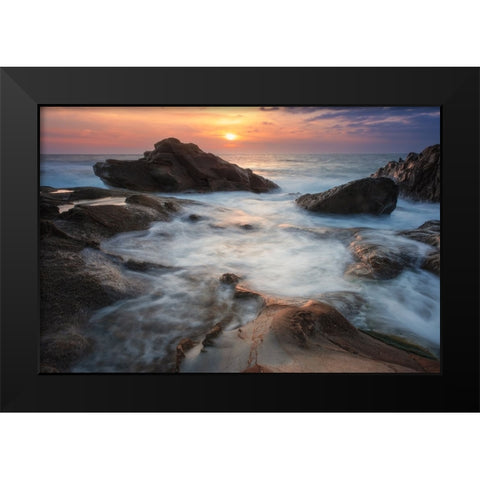 Primordial existence Black Modern Wood Framed Art Print by Maestosi, Andrea