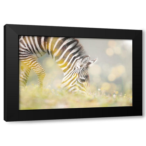 BREAKFAST Black Modern Wood Framed Art Print with Double Matting by Concepcion Alvarado, Jesus