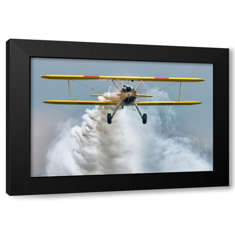 Oldtimer Sterman Black Modern Wood Framed Art Print by Wrobel, Piotr