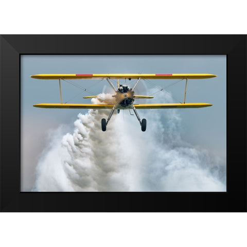 Oldtimer Sterman Black Modern Wood Framed Art Print by Wrobel, Piotr