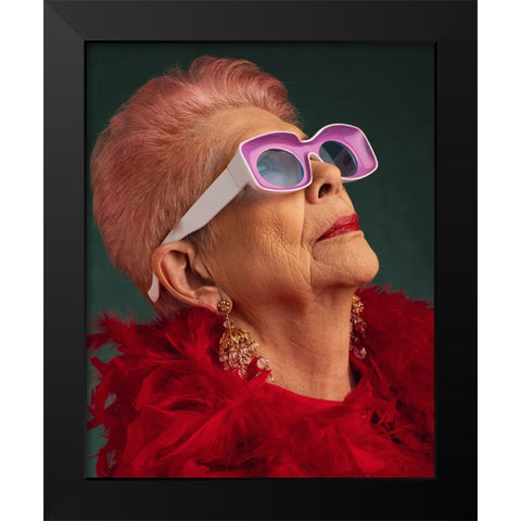 Kitsch Black Modern Wood Framed Art Print by Diaz, Anderson