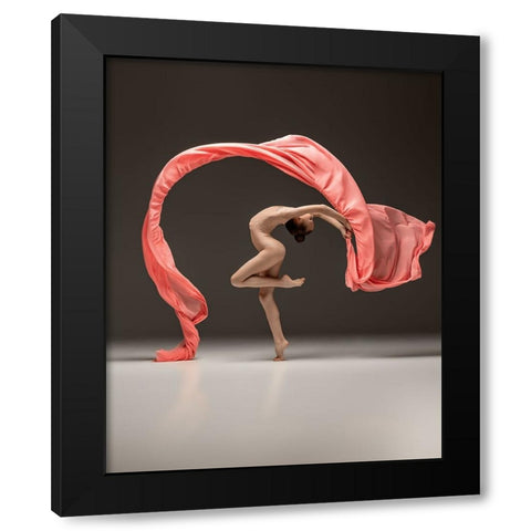 Epsilon Black Modern Wood Framed Art Print with Double Matting by Marnovin