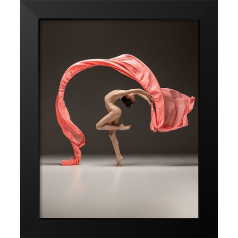 Epsilon Black Modern Wood Framed Art Print by Marnovin