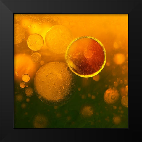 Just Black Modern Wood Framed Art Print by Bosogea-Tudor, Ileana