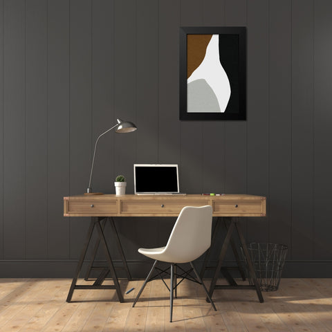 Harmony Lover Black Modern Wood Framed Art Print by Sawall, Anastasia