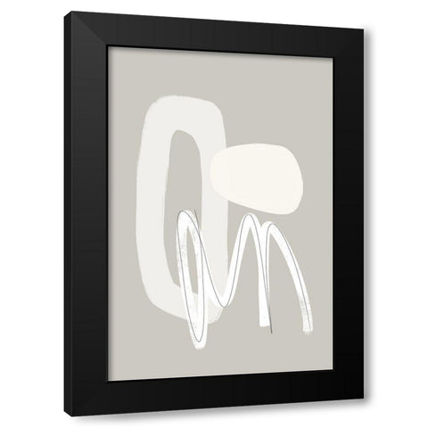 Now or Never Black Modern Wood Framed Art Print with Double Matting by Sawall, Anastasia