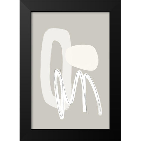 Now or Never Black Modern Wood Framed Art Print by Sawall, Anastasia