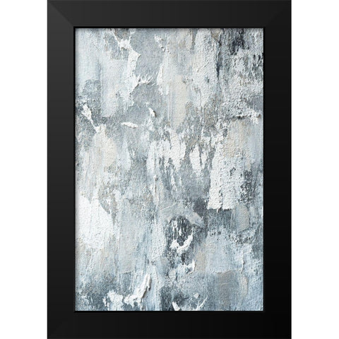 Heavy Texture Black Modern Wood Framed Art Print by Sawall, Anastasia