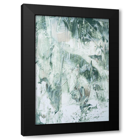 Green Acryl Black Modern Wood Framed Art Print by Sawall, Anastasia