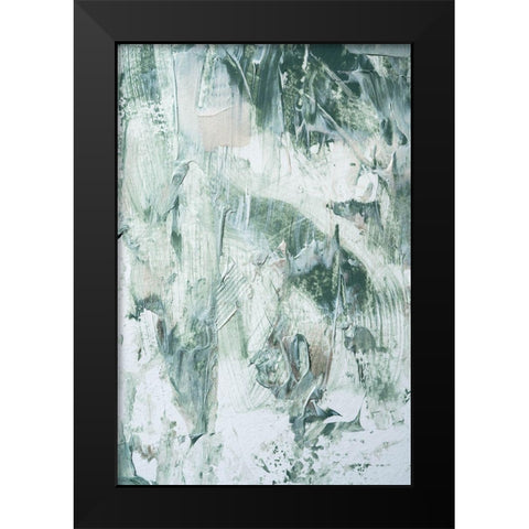 Green Acryl Black Modern Wood Framed Art Print by Sawall, Anastasia