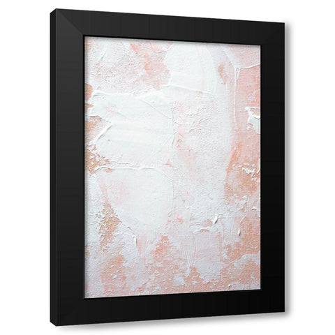White on Orange Black Modern Wood Framed Art Print by Sawall, Anastasia