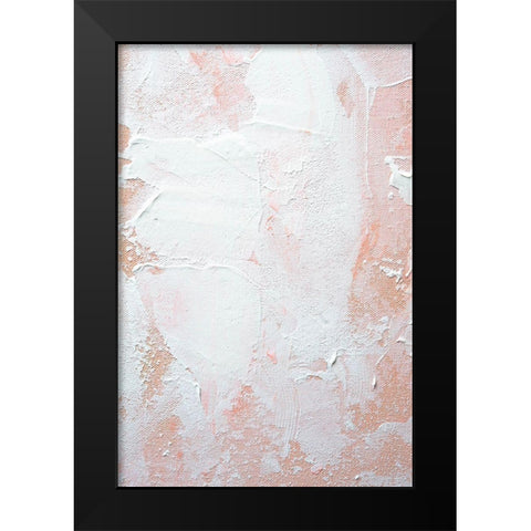 White on Orange Black Modern Wood Framed Art Print by Sawall, Anastasia
