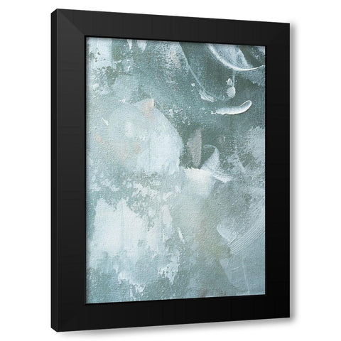Green and White Acrylic No 3 Black Modern Wood Framed Art Print with Double Matting by Sawall, Anastasia