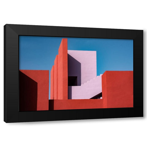 Muralla Roja #47 Black Modern Wood Framed Art Print by Wride, Linda
