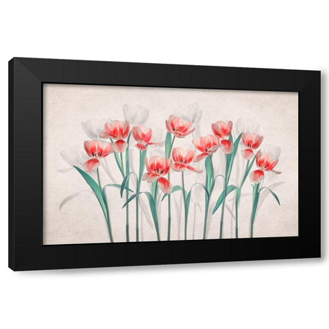Joy of Spring Black Modern Wood Framed Art Print by Jacobs, Lydia