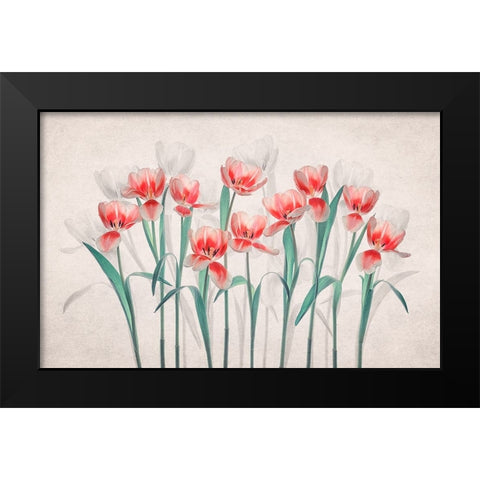 Joy of Spring Black Modern Wood Framed Art Print by Jacobs, Lydia