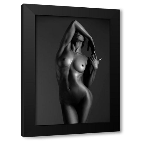 Glare Black Modern Wood Framed Art Print by Markachev, Leonid