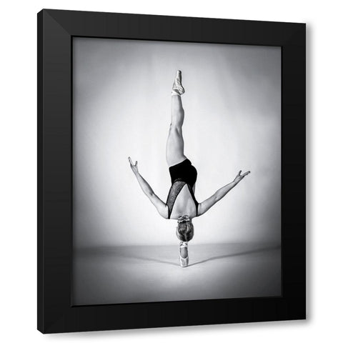 Balance Black Modern Wood Framed Art Print with Double Matting by Pentony MA, Pauline