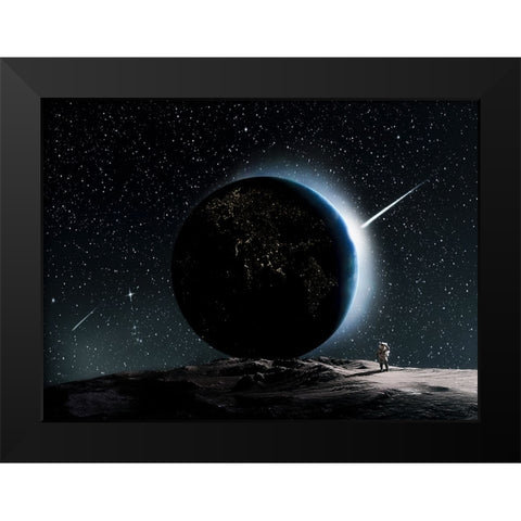 CÂ…ScÂ‰Â‡AcÂŽAÂœDcÂÂƒ Black Modern Wood Framed Art Print by CVV