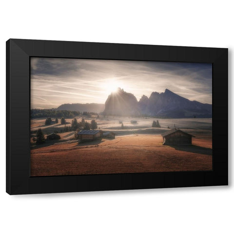 Sweet Dreams Black Modern Wood Framed Art Print with Double Matting by De Franzoni, Thomas