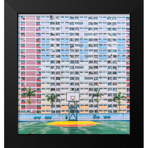 Qrainbowq Estate Black Modern Wood Framed Art Print by Xiaobei, Han