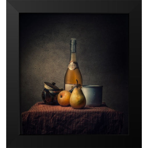 Still Life Black Modern Wood Framed Art Print by Adrian Chis, Paul