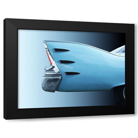 American Classic Car Belvedere 1960 Tail Fin Black Modern Wood Framed Art Print with Double Matting by Gube, Beate