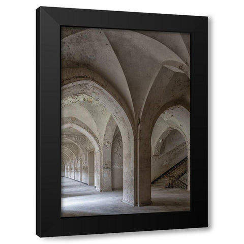 An old Jesuit monastery Black Modern Wood Framed Art Print with Double Matting by Worseling, Natascha