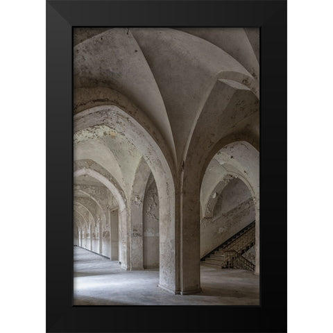 An old Jesuit monastery Black Modern Wood Framed Art Print by Worseling, Natascha