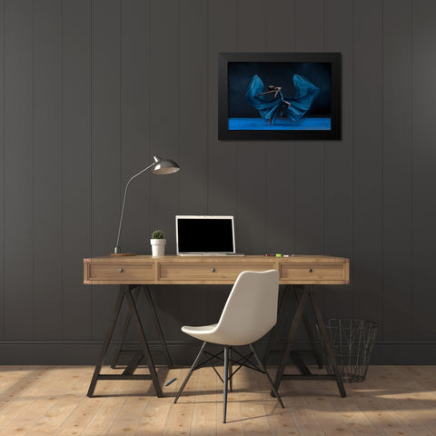 Butterfly Wardrobe Black Modern Wood Framed Art Print by Suhardjo, Lisdiyanto
