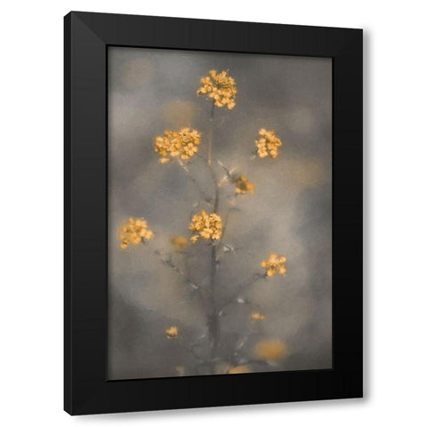 Spring Vibes Black Modern Wood Framed Art Print with Double Matting by Kiral, Cicek