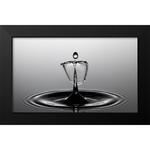 Waterdancer Black Modern Wood Framed Art Print by Schade, Peter