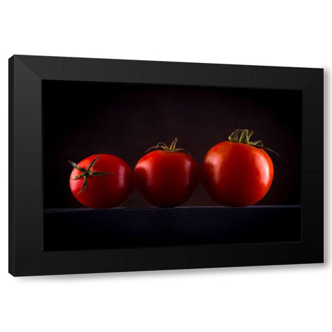 Food Art Black Modern Wood Framed Art Print by Dhuper, Sumit