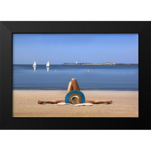Dolce Vita ! Black Modern Wood Framed Art Print by Bacus, Pierre