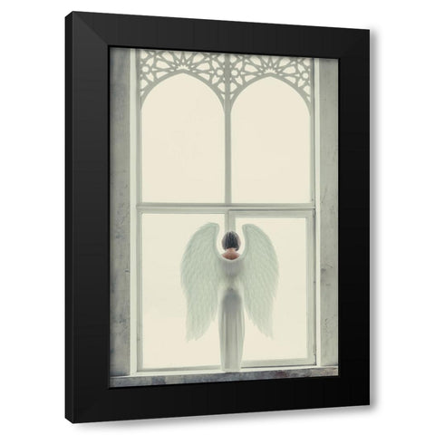 Windows of Angel Black Modern Wood Framed Art Print with Double Matting by InTheMoment