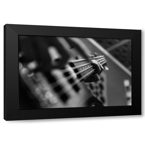 B)Ass Black Modern Wood Framed Art Print with Double Matting by Borza, Tomi