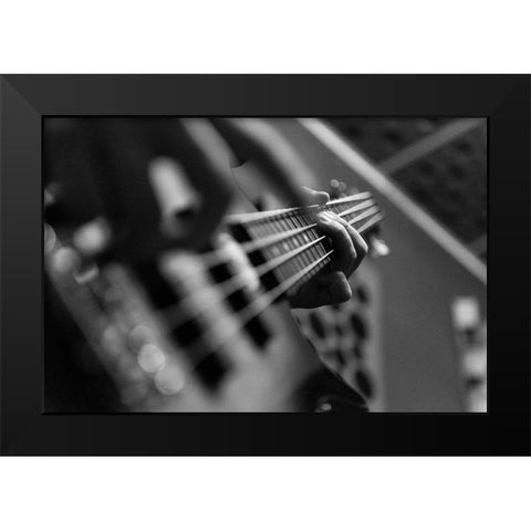B)Ass Black Modern Wood Framed Art Print by Borza, Tomi