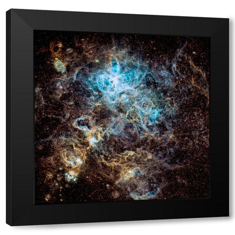 Tarantula Nebula Black Modern Wood Framed Art Print by Chander, Vikas