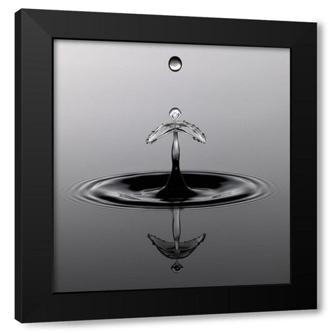 Water Art II Black Modern Wood Framed Art Print with Double Matting by Schade, Peter