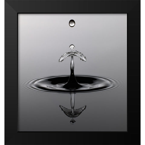 Water Art II Black Modern Wood Framed Art Print by Schade, Peter