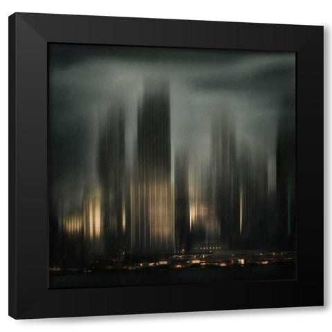 Qthe Hope Within Darknessq Black Modern Wood Framed Art Print by Rekowski, Federico
