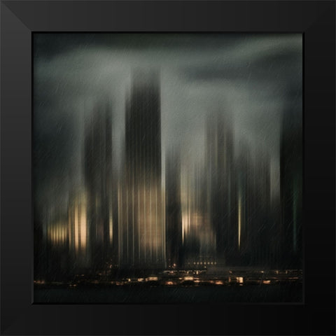 Qthe Hope Within Darknessq Black Modern Wood Framed Art Print by Rekowski, Federico