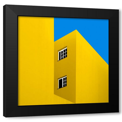 Urban Abstract Black Modern Wood Framed Art Print by Schuster, Inge