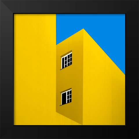 Urban Abstract Black Modern Wood Framed Art Print by Schuster, Inge