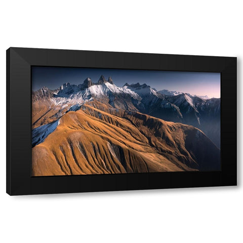 The Needles Black Modern Wood Framed Art Print with Double Matting by Nienartowicz, Karol