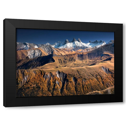 The Needles VII Black Modern Wood Framed Art Print with Double Matting by Nienartowicz, Karol