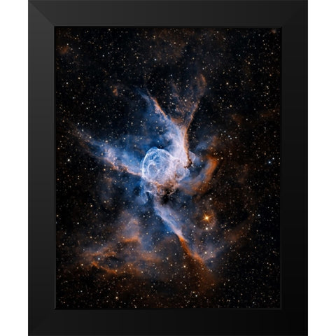 ThorS Helmet Black Modern Wood Framed Art Print by Chander, Vikas