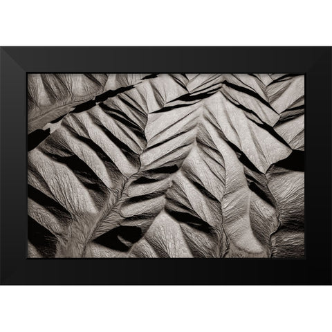 Bared land Black Modern Wood Framed Art Print by Dou, Shenshen